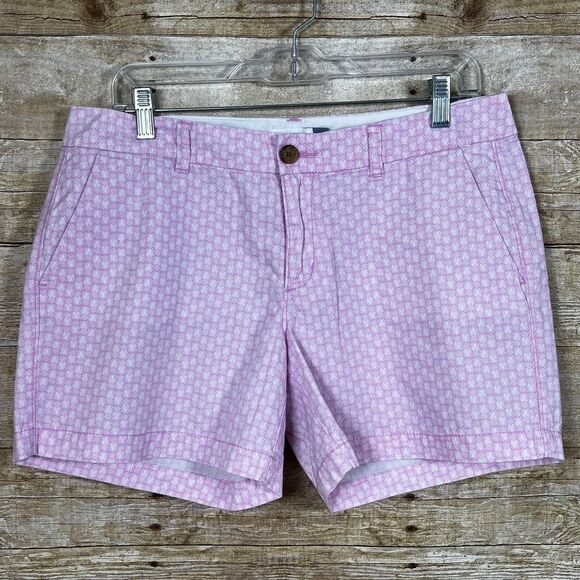 OLD NAVY PINEAPPLE PRINT EVERYDAY WEAR CASUAL CLASSIC PREPPY SUMMER CHINO SHORTS - Picture 1 of 6